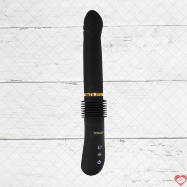 ToyJoy Magnum Opus Thrust Vibe Đen 31cm