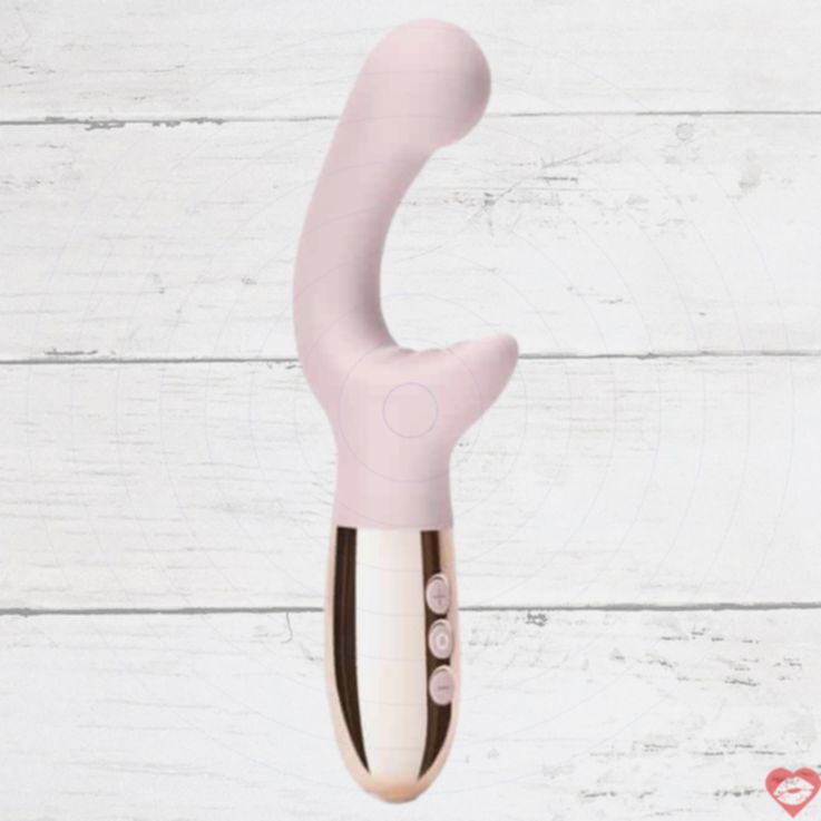 Le Wand XO Thỏ Hồng 19cm 2 Motor Rung Mạnh Mẽ 