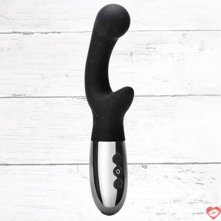 Le Wand XO Rabbit Vibrator Đen 2 Motor Mạnh Mẽ Kép Sướng 