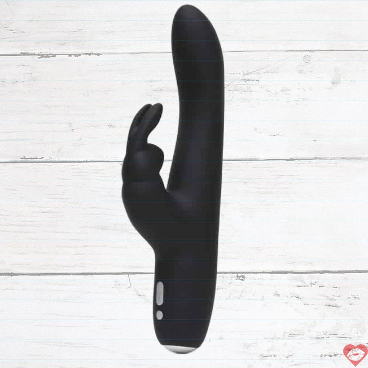 Fifty Shades Greedy Girl Rabbit Vibro Đen Mỏng, Bùng Nổ