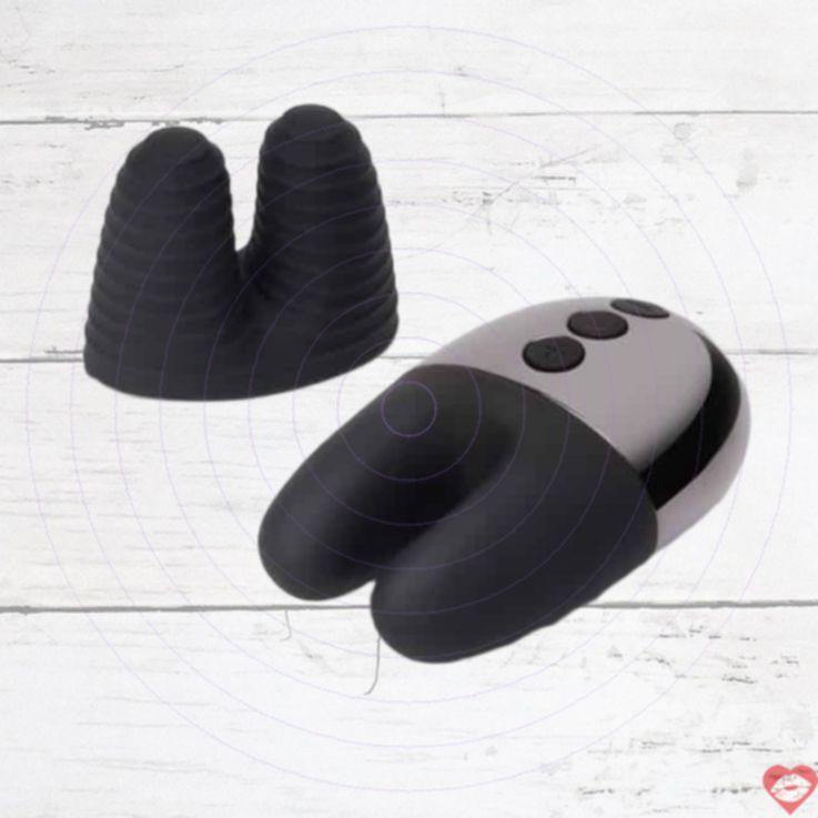 Le Wand Graphite vibe đôi dao động mạnh bunny ears cực khoái