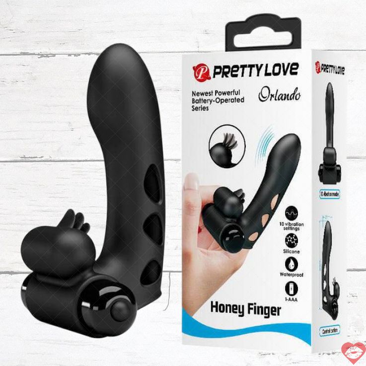 Pretty Love Orlando Vibe Ngón Tay Đen 9cm Thỏa Mãn Cực Đỉnh