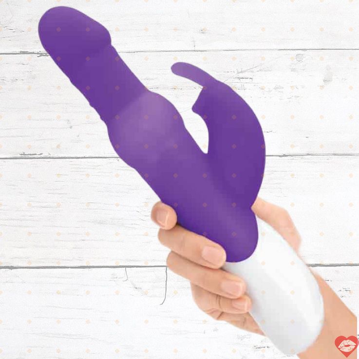Rabbit Essentials Thỏ Rung Bi Xoay Tím Cực Sướng
