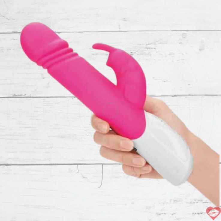 Rabbit Essentials Hồng Silicone Đẩy Sâu Rung Thỏ Đỉnh Cao