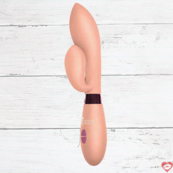 Vibrador Thỏ Gina Lola 20cm Beige Rung Đa Cấp