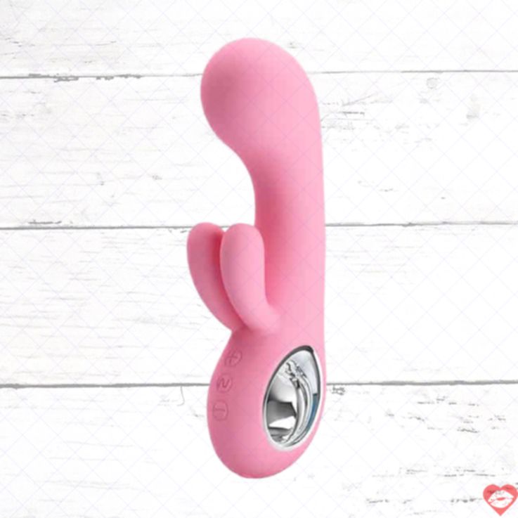 Pretty Love Chris Rabbit Vibrator Hồng Rung