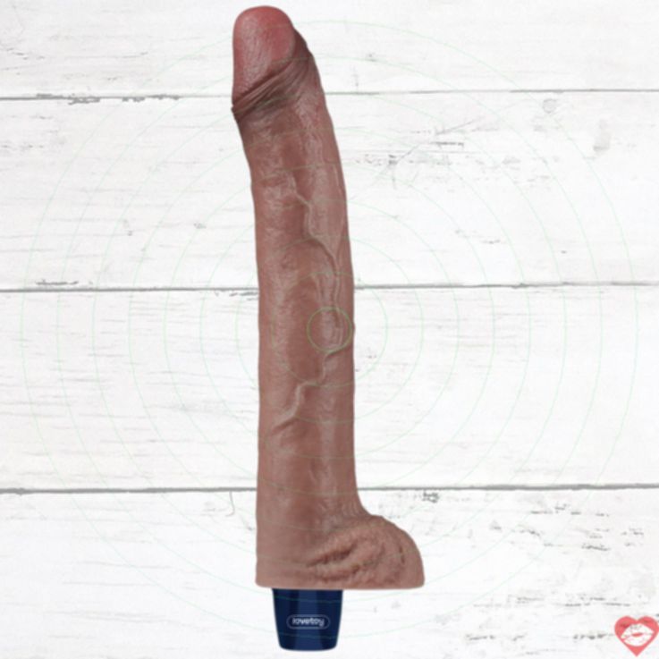 Lovetoy Dương Vật Giả Siêu Mềm Siêu Thực 27cm Đỏ Đam Mê