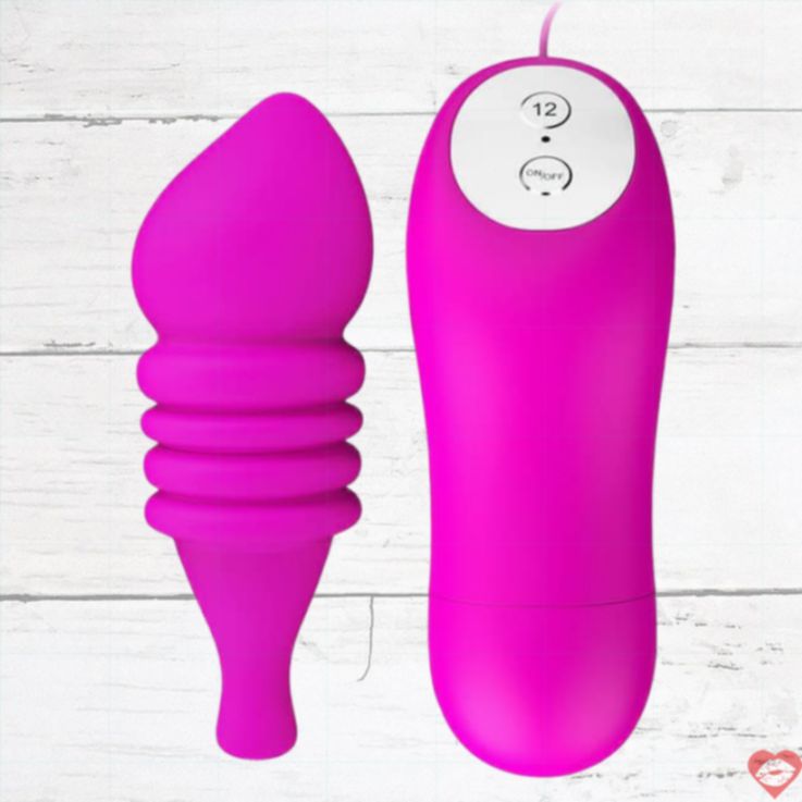 Baile Pleasure Shell Rung Hồng Silicone Điều Khiển 12 Tốc