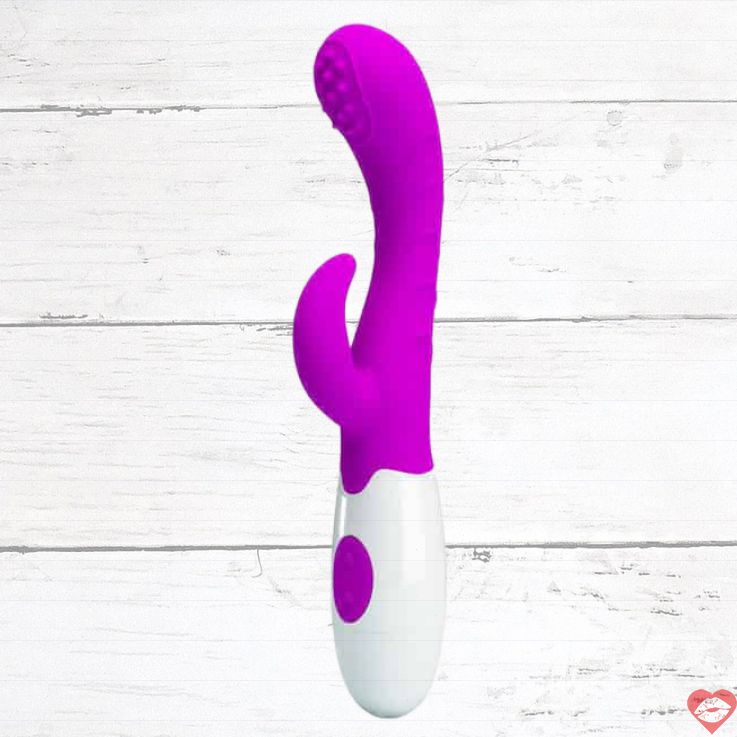 Vibe Thỏ Pretty Love Bruno Hồng 20cm Đa Rung Sướng