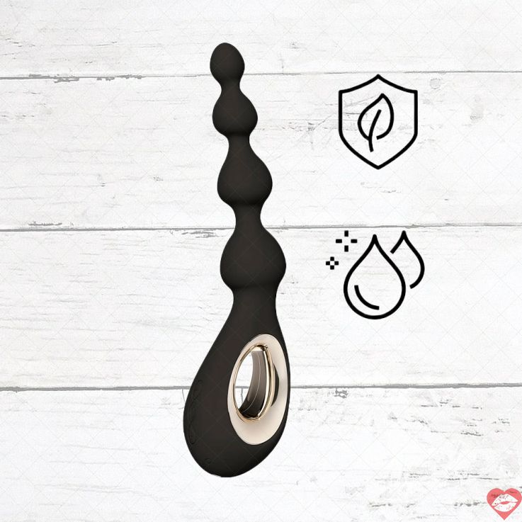 Lelo Soraya Đen 23.4cm Rung Nước An Toàn 12 Tháng