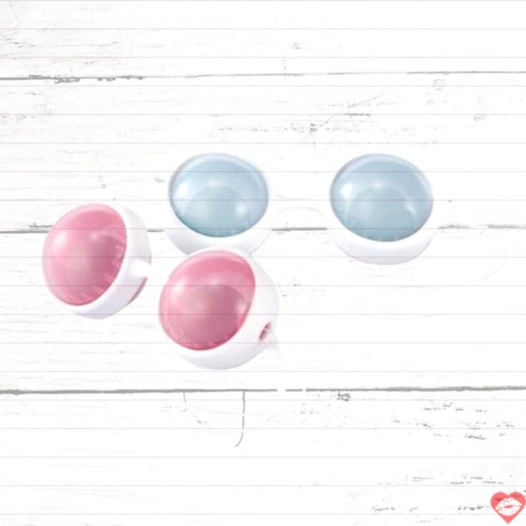 Lelo Luna Mini Kegel Ball Hồng Xanh Silicon Tập Cơ