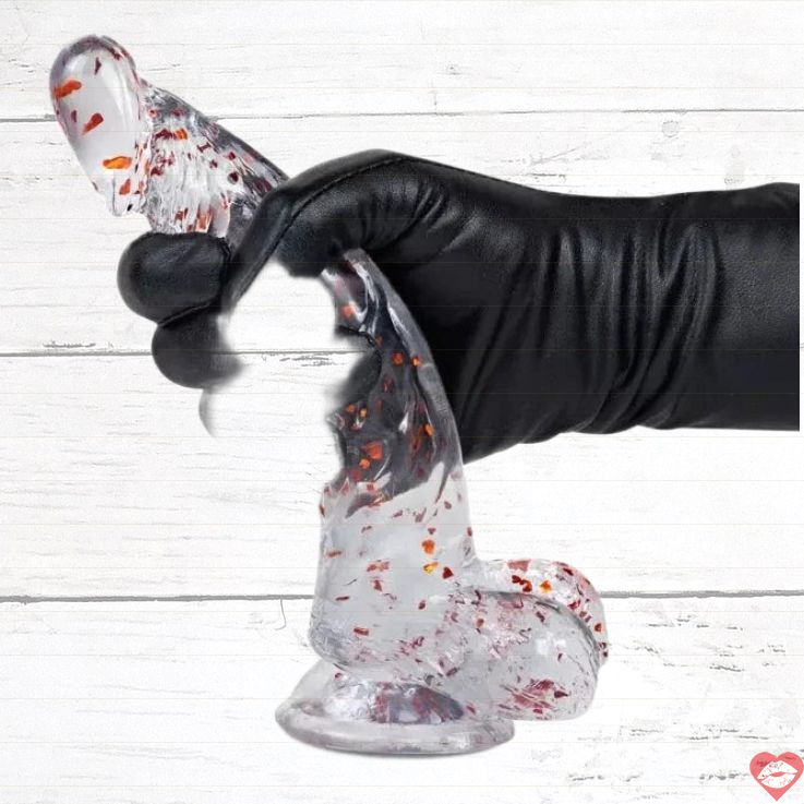 Dildo Cong Lấp Lánh 20cm Trong Suốt Kích G-Spot Đỉnh