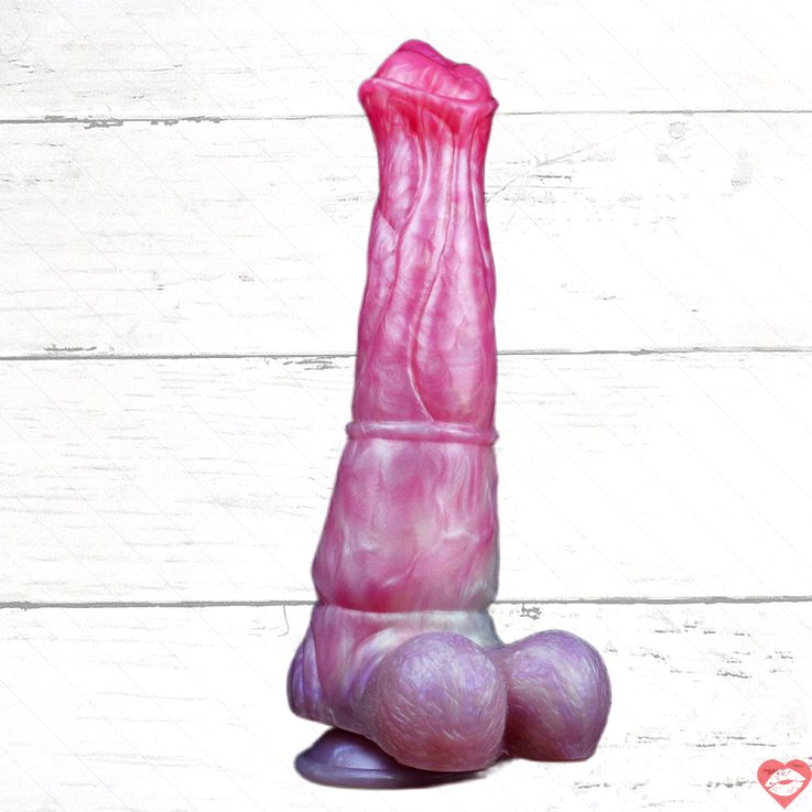 Peach Horse Dildo 9 Inch Silicon, Khổng Lồ Mềm Fantasy Điên! 