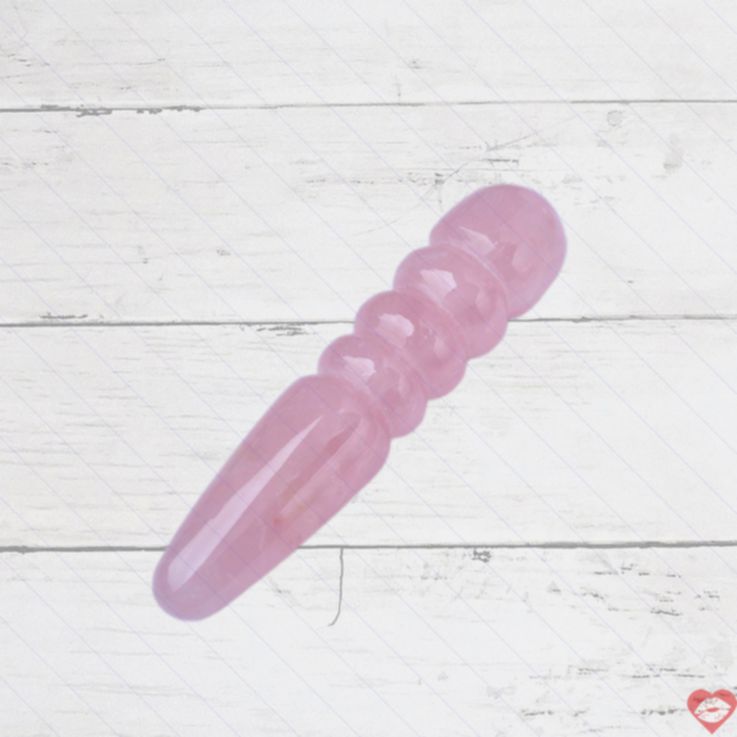 Four Ring Dildo Pha Lê Hồng 18cm Độc Đáo Lấp Lánh Sướng 