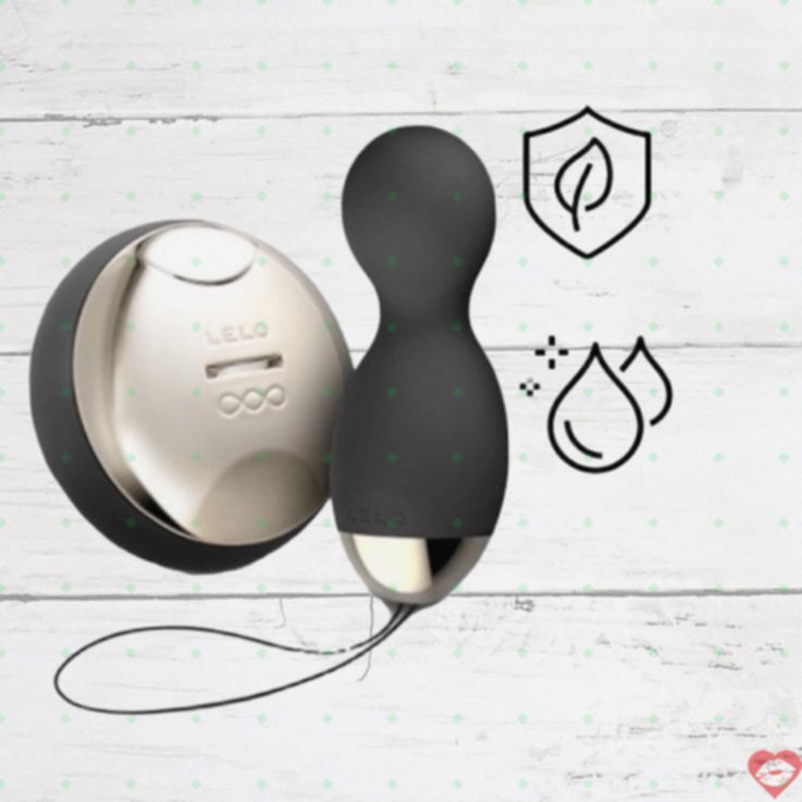 Lelo Hula đen xoay rung remote 9.8cm beads mạnh