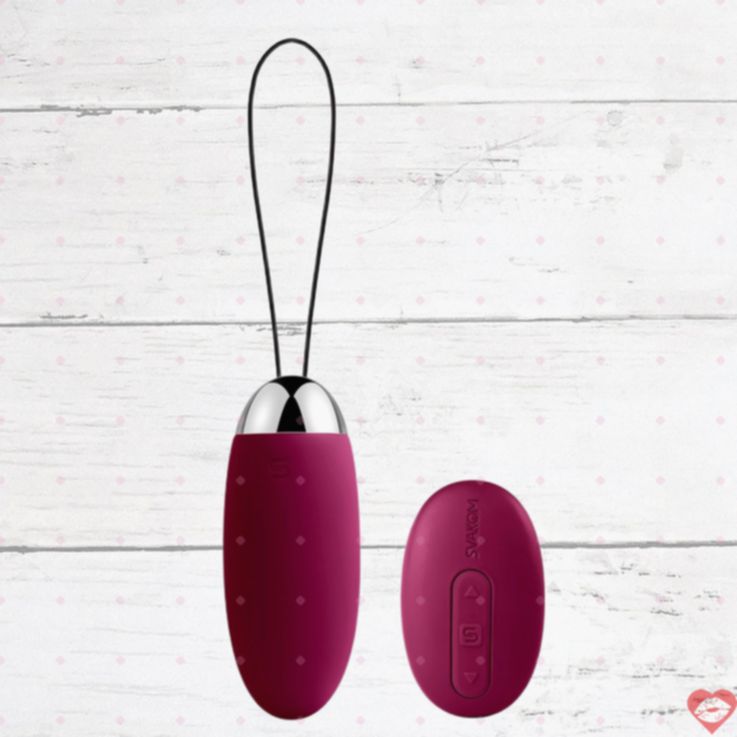 SVAKOM Elva Trứng Rung Tím Remote 8cm 6 Mode 