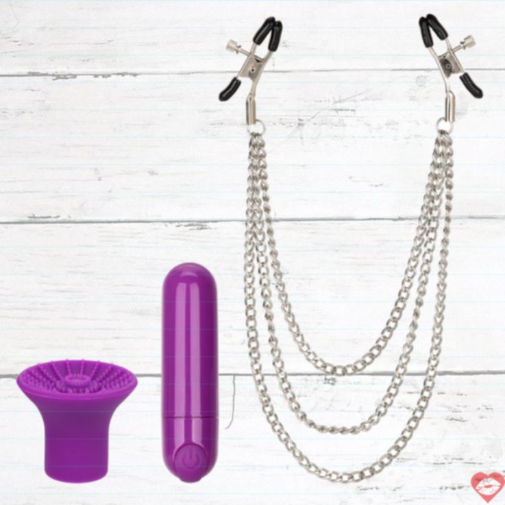 CEN Passion Pleasure Bộ Đồ Tím Rung Mạnh Mẽ