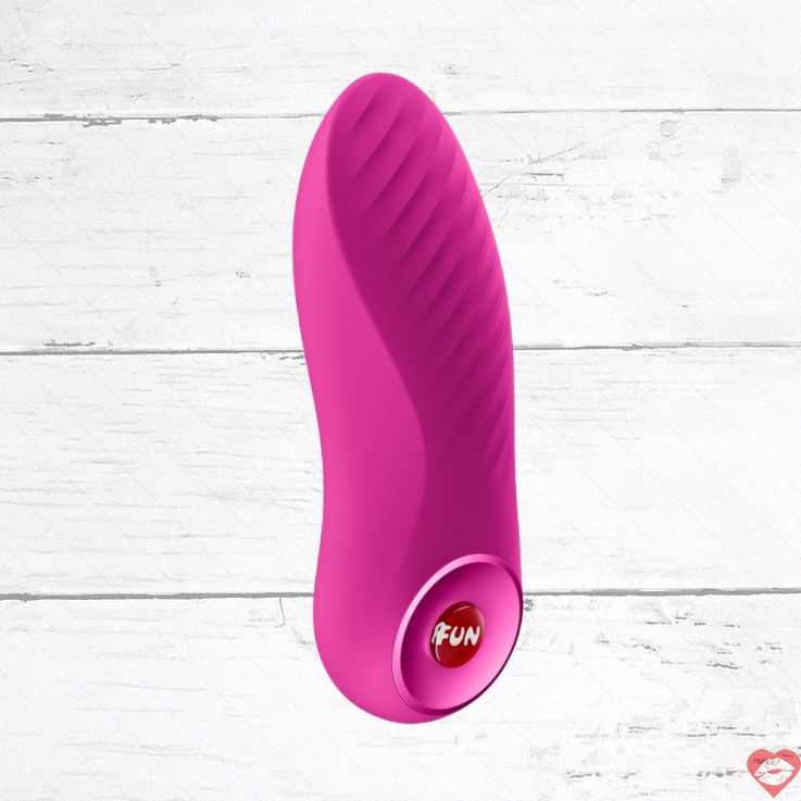 Fun Factory Bijou vibrator tím đỏ Đức rung palm fit