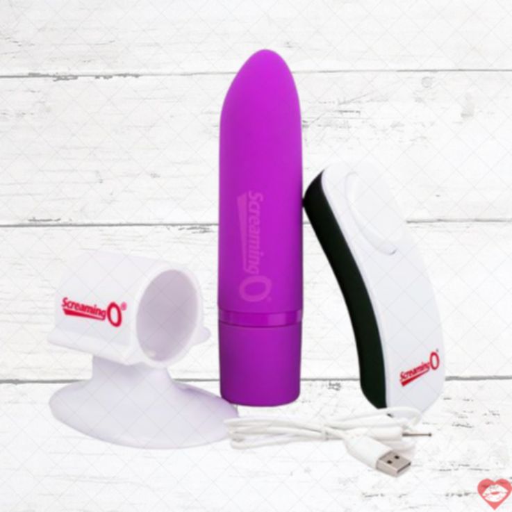 Screaming O Positive Remote Bullet Tím Mỹ Waterproof Sướng