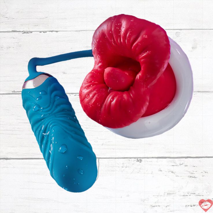 Licking Egg Vibrator Nhỏ Lưỡi Mềm Siêu Thật