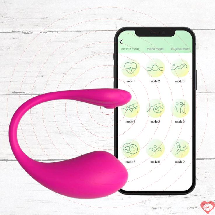 NBQ G204 Rung U Hình App Xa Wearable Kích Thích Mãnh Liệt 