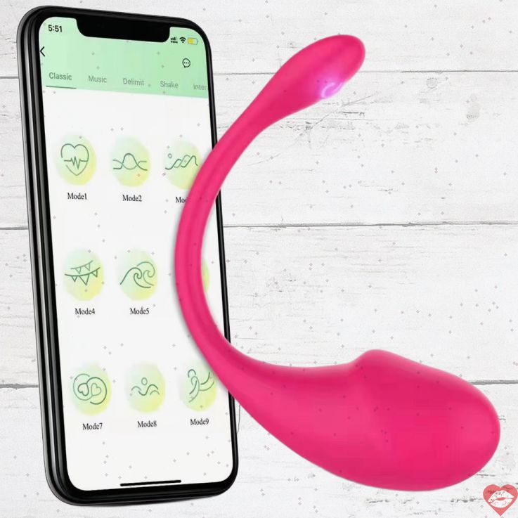 Little Shark trứng rung APP mạnh nhất điều khiển ngón tay