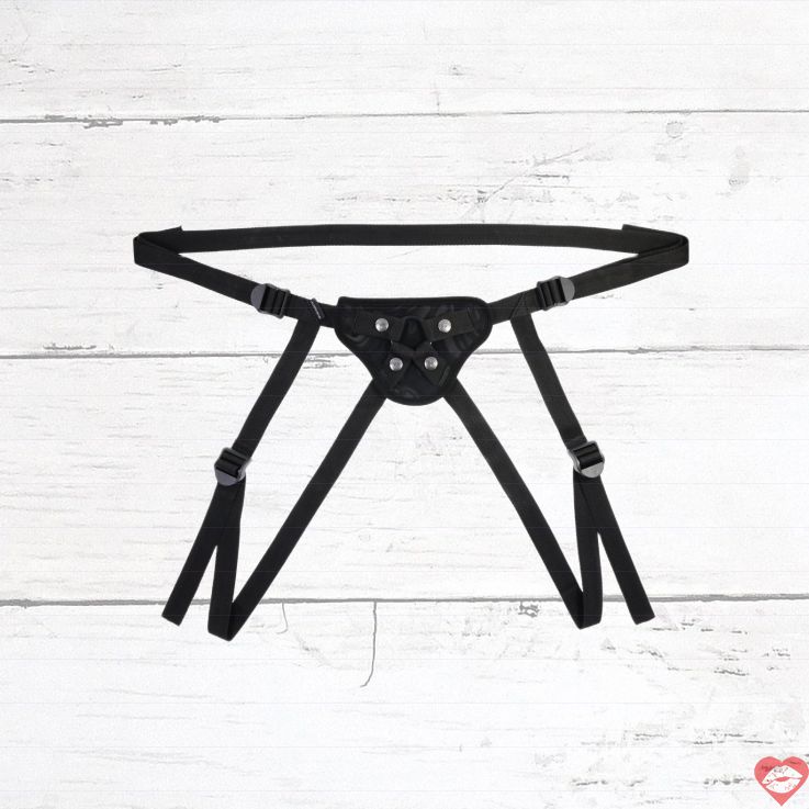 Sportsheets Velvet Noir Strap-on Xám Da Quyền Lực 