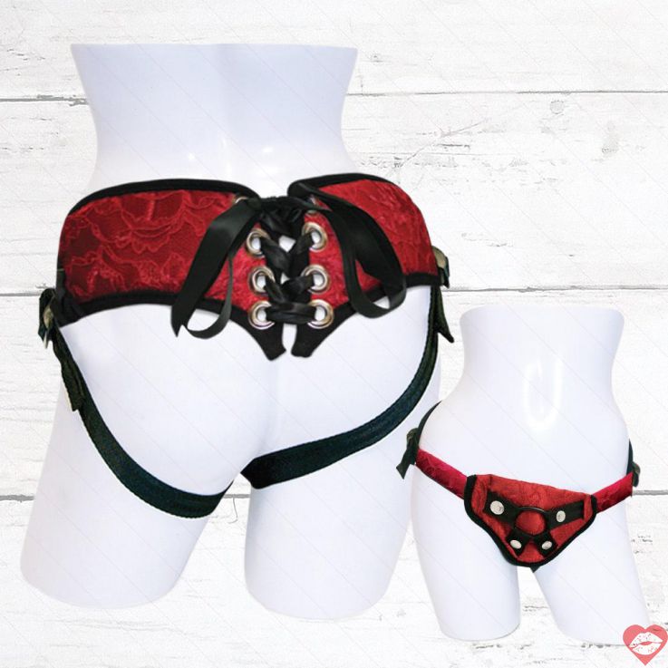 Sportsheets Strap-On Ren Đỏ Quyến Rũ Điều Chỉnh 