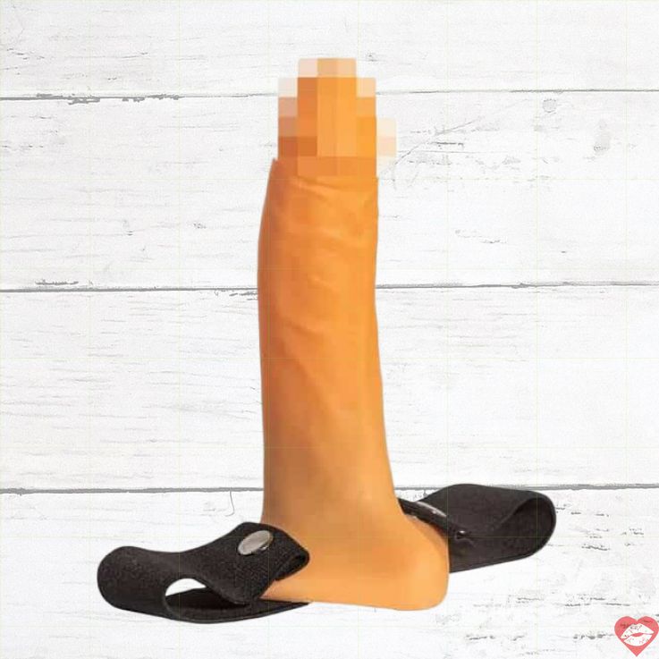 Strap-on Rỗng DjaGa 17.6cm Da Thịt Mở Rộng Cực 