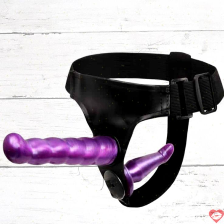 Baile Strap-on Tím OS Kích Thích Âm Đạo Đôi Lứa Nóng 