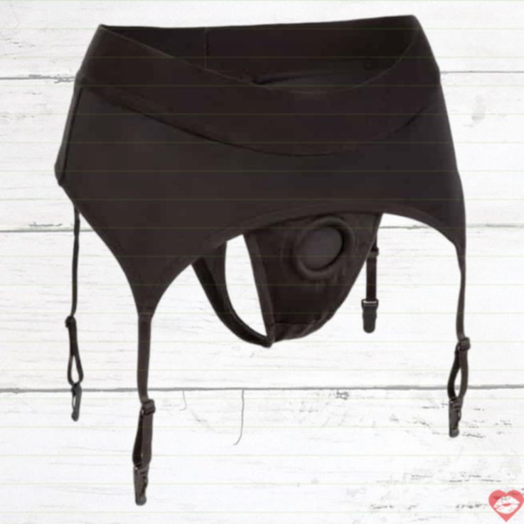Strapon CalExotics Boundless Thong Đen L/XL Nóng Bỏng 