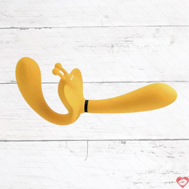 Strap-On Monarch Vàng 23cm Rung Tháo Lắp Dễ Dàng 