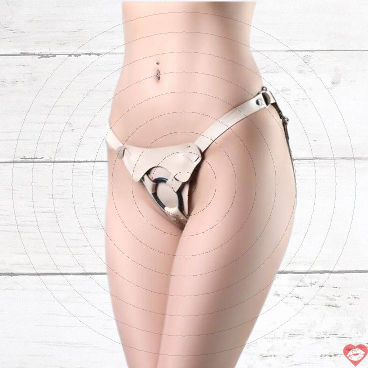 Strapon Trusiki BDSM Da Thật Beige Arsenal Eva 