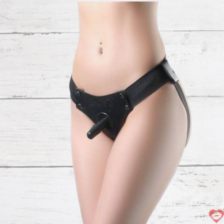 Strapon Trus Arsenal Bella Đen Da Thật BDSM Gợi Cảm 