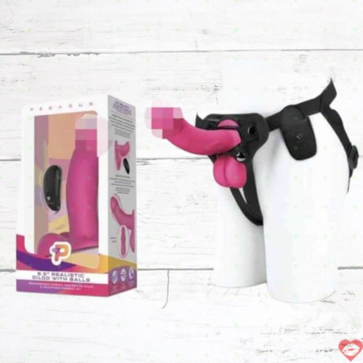 Strap-On Pegasus Hồng 17.5cm Remote Rung G Siêu Vui 