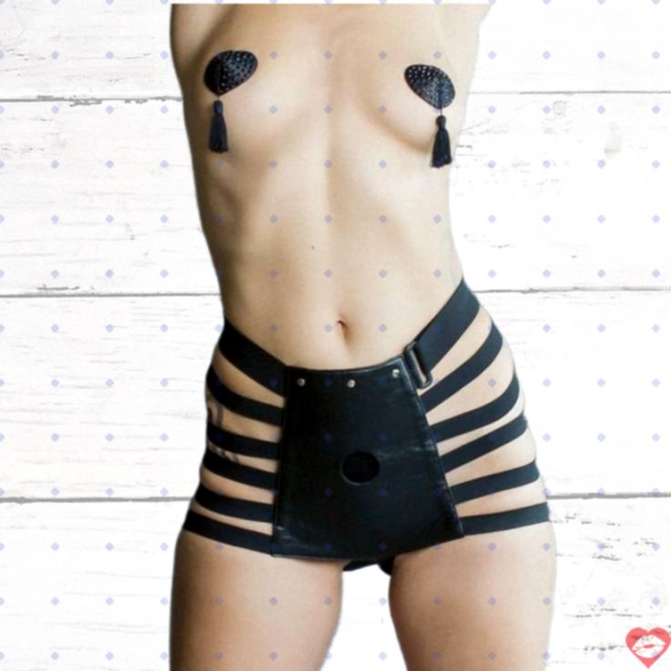 Lola No Mercy Strap Panties Đen M/L Chất Lượng Cao 