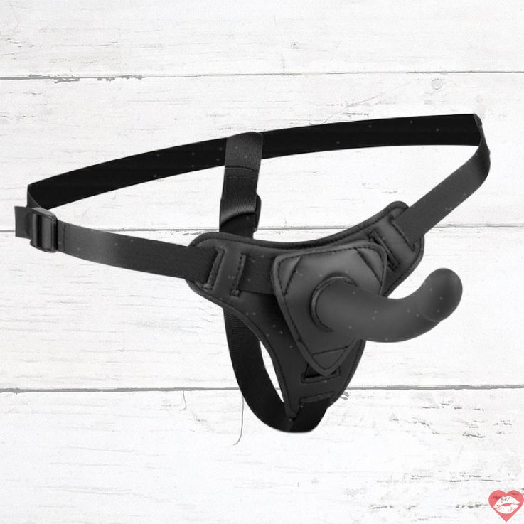 Easytoys Strap-On Harness Đen 13.5cm Thoải Mái Nóng 