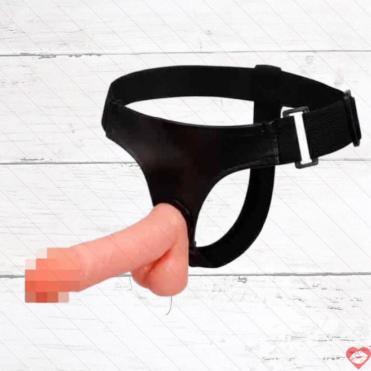 Strap-on Baile 17cm PVC Da Thật Hoàn Hảo Thân Mật 