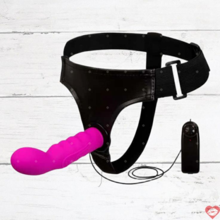 Strapon Tím Baile Rung G-Spot 16cm Nóng Bỏng 