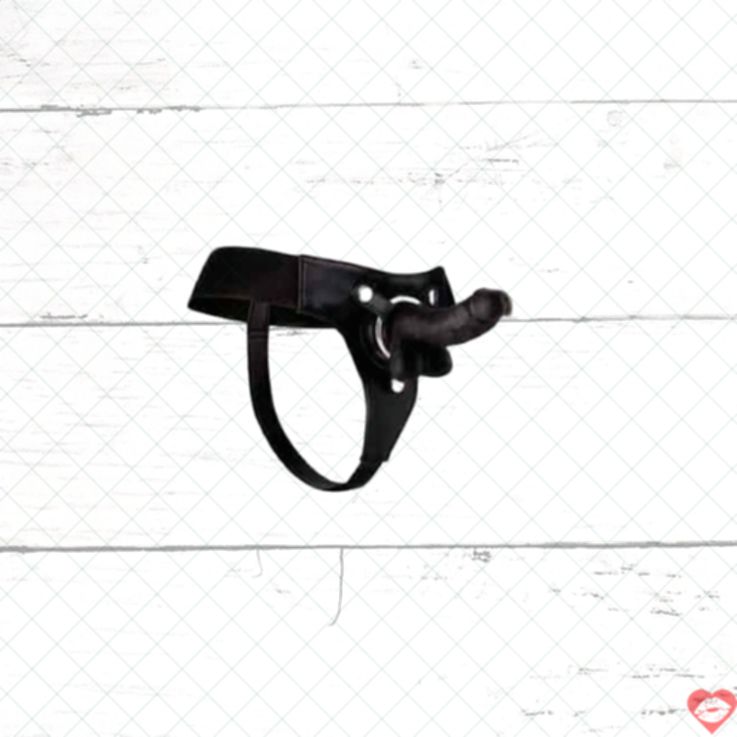 Ouch Shots Strapon 7″ Đen Thực Tế Chặt Chẽ Hot 