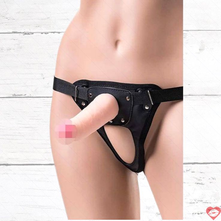 Strap-on Jax TPR 17.9cm Da Thật Pegging Siêu Sướng Thẩm Thấu 