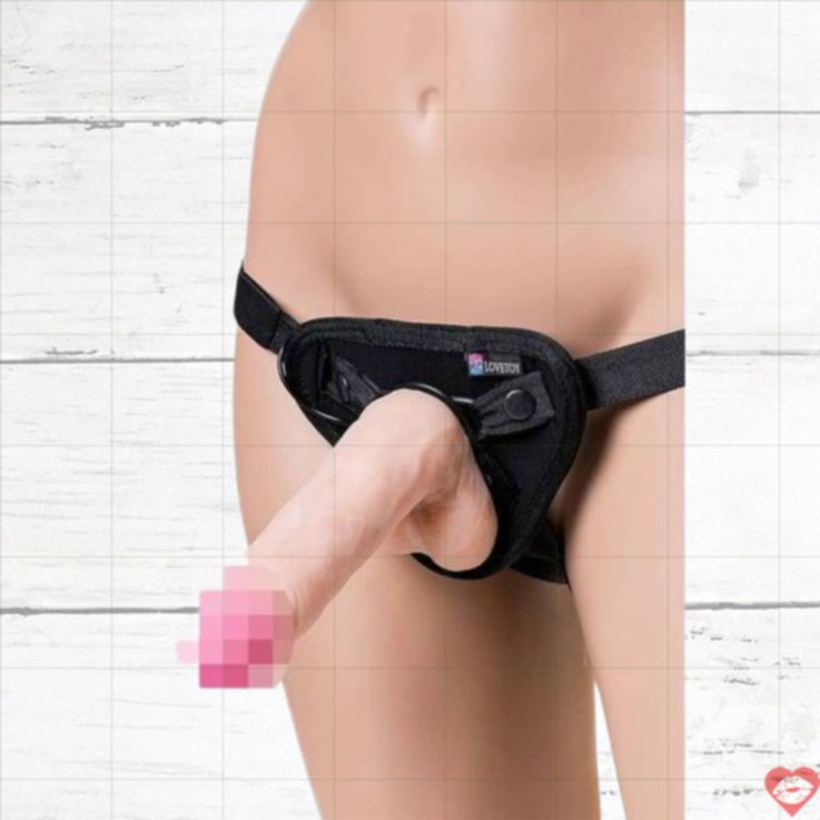 LoveToy Uni Strapon Rung 19cm Thân Màu