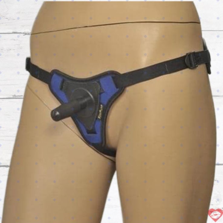 Kanikule Strap-on Thong Đen Xanh - Fixation Harness Siêu Chắc
