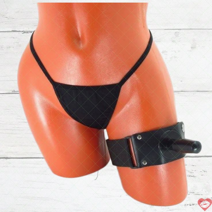 Strap-on BDSM Arsenal Đen Đùi Siêu Hút