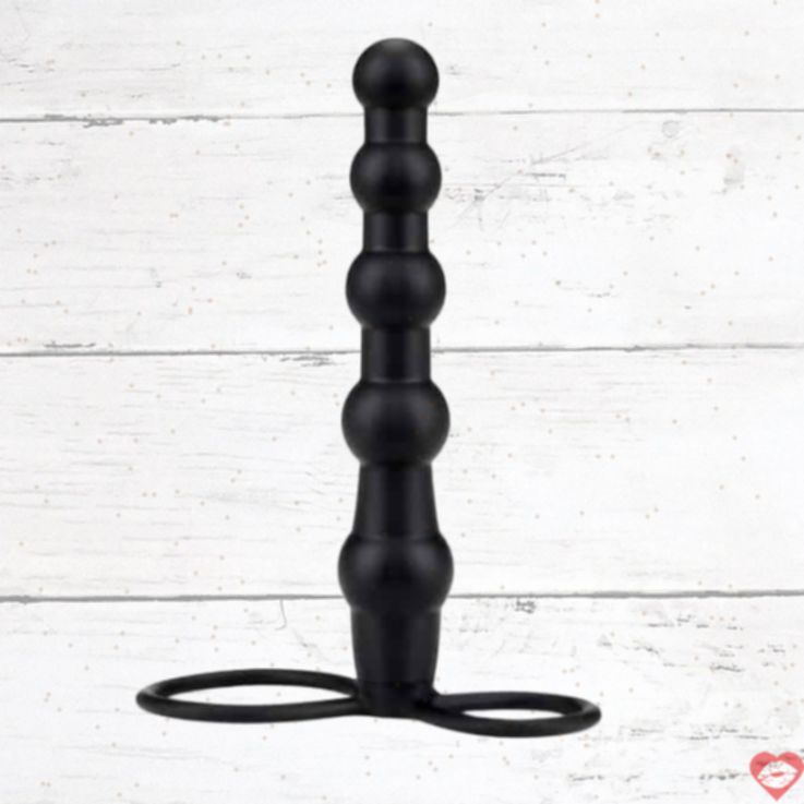 Mojo Bumpy Double Penetration Dildo Đen Gồ Ghề
