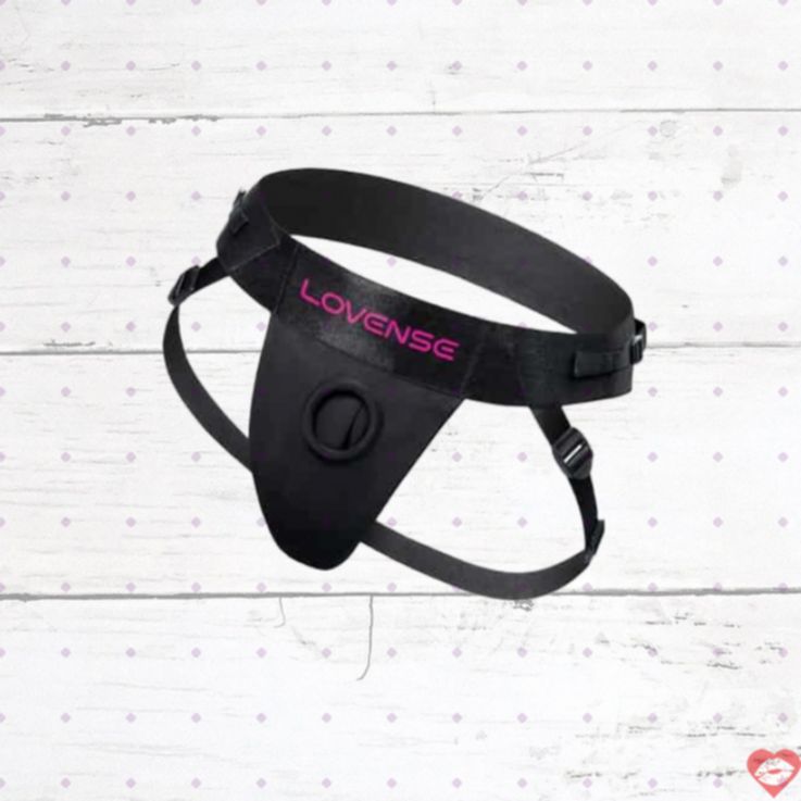 Quần lót strapon Lovense Harness đen đa năng unisex