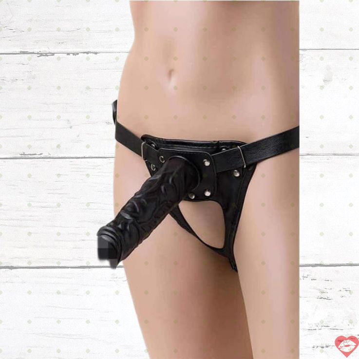 Strap-on Harness LoveToy 2 Nắp Đen PVC