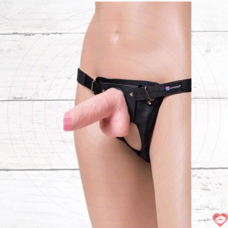 Strap-on LoveToy Harness 17cm Nude Siêu Thực