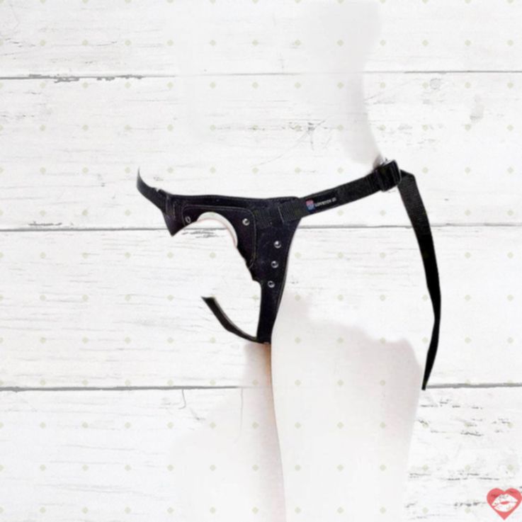 Strapon LoveToy Harness TPE 19cm 4.5cm Da Thật Nóng