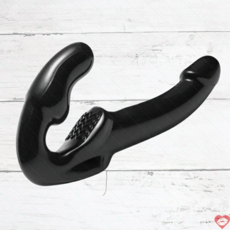 Strapon Strapless Revolver Đen Đa Khoái Cảm Đồng Thời 